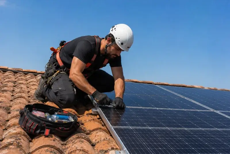Maintenance et monitoring de panneaux solaires à Geay